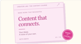 Content that connects artwork